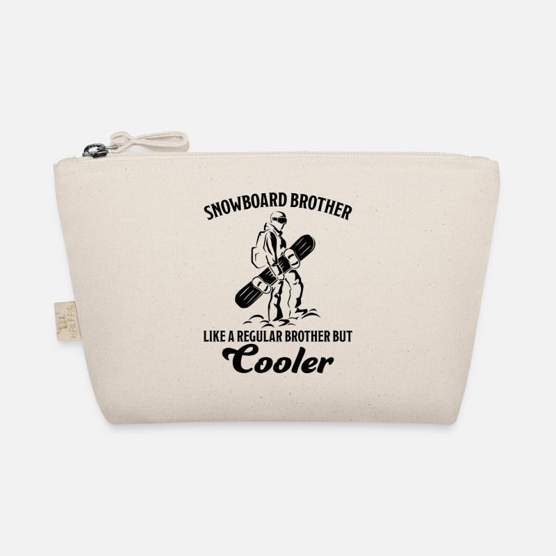 Snowboard Saying Brother Snowboarding Gift Organic Pouch