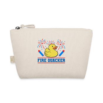 Funny Fire Quacker Rubber USA Flag Firework - Bio-Täschchen - Natur - Vorne