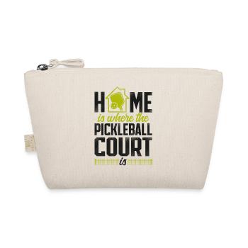 Pickleball Home Is Where The - Organic Pouch - nature - Front