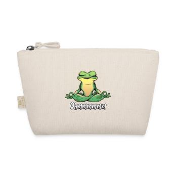 Yoga Frosch - Bio-Täschchen - Natur - Vorne