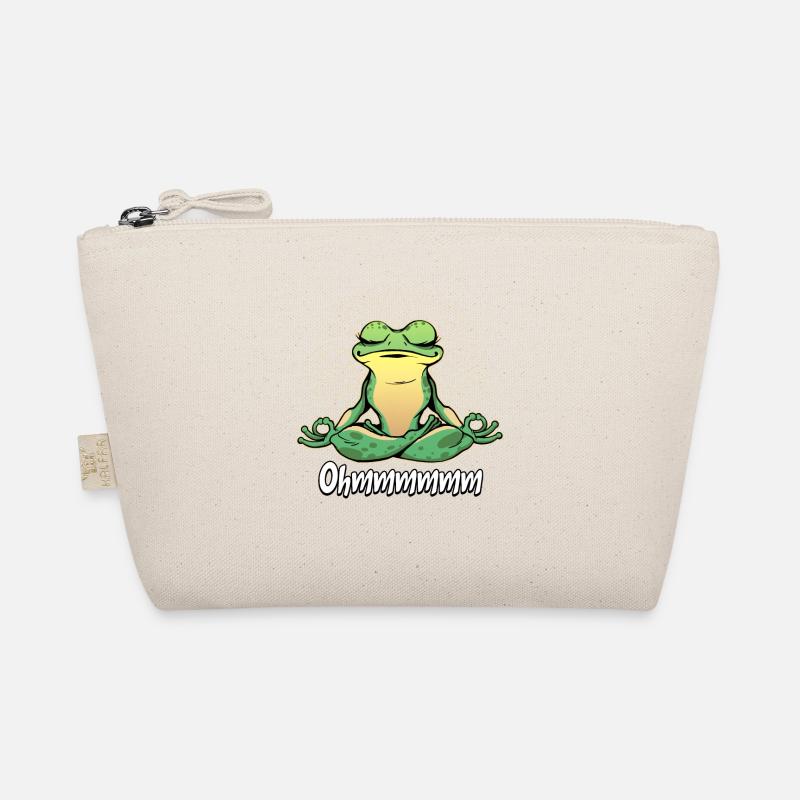 Yoga Frosch - Bio-Täschchen - Natur