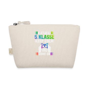 Level 5. KLASSE keep calm and game on - Bio-Täschchen - Natur - Vorne