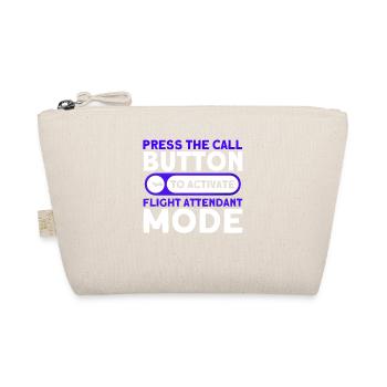 Flight Attendant Stewardess Cabin Crew - Organic Pouch - nature - Front