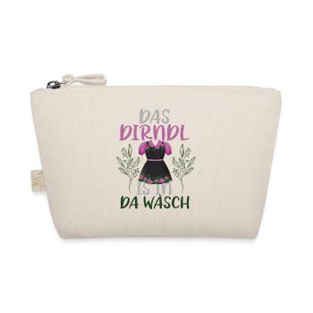 My dirndl is in da wäsch - Bio-Täschchen - Natur - Vorne
