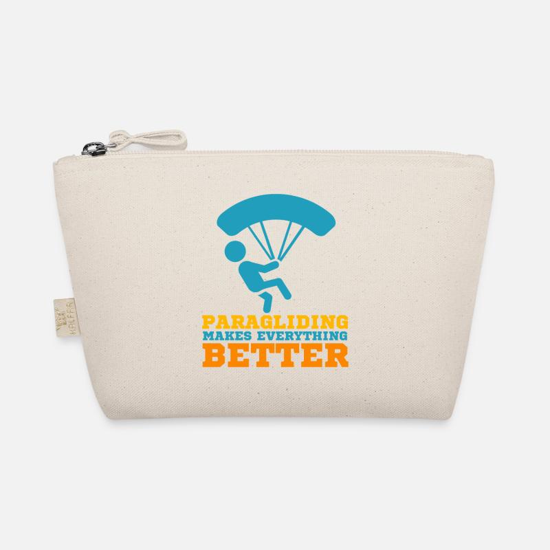 Paragliding Makes Everything Better - Organic Pouch - nature