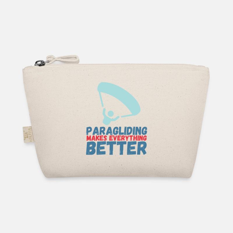 Paragliding Makes Everything Better - Organic Pouch - nature