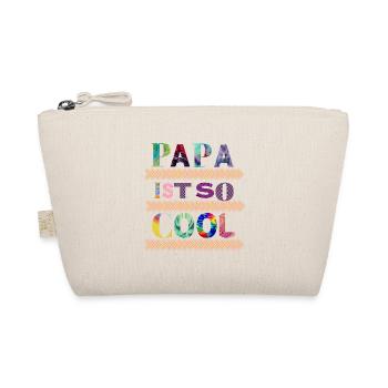 Ist so super, wenn man den coolsten Papa der Welt - Bio-Täschchen - Natur - Vorne