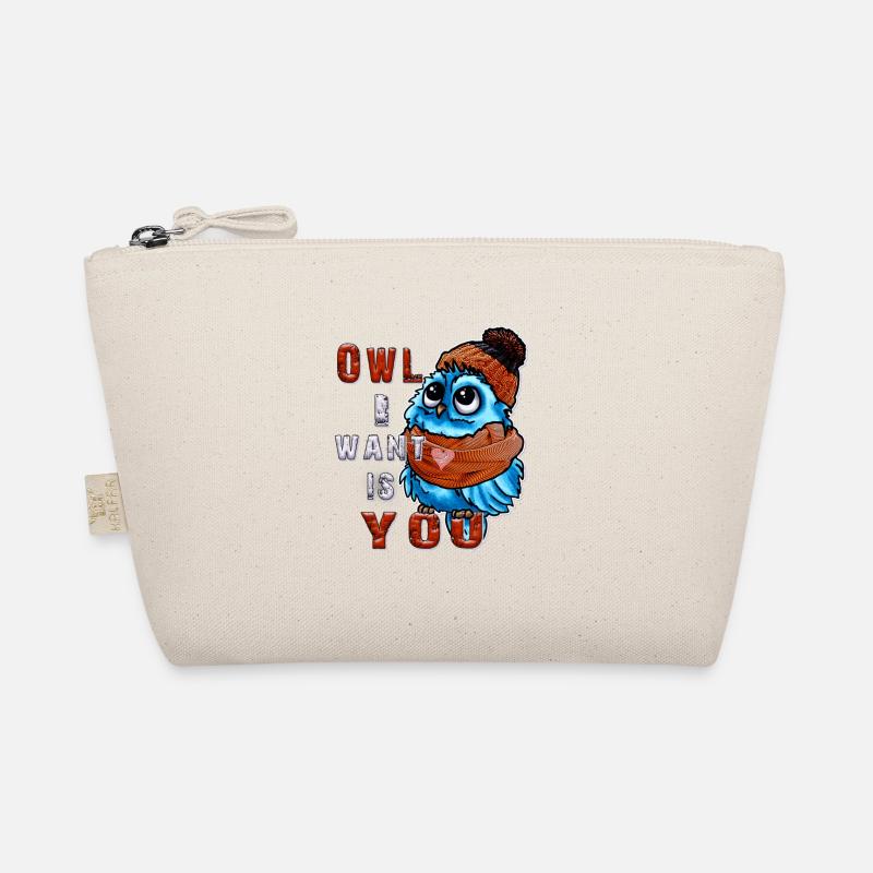 Süße Baby Eule mit Spruch Bio-Täschchen