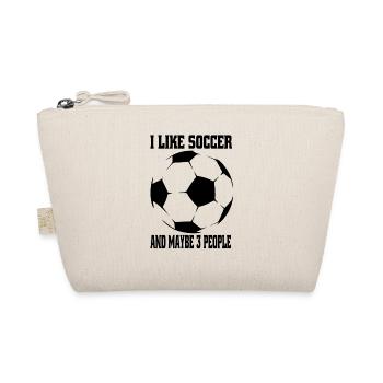 Fußballtrainer Fußball Fußballer Fußballspieler - Bio-Täschchen - Natur - Vorne