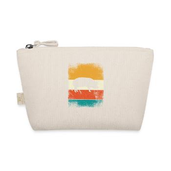 Pig Animal Retro Pet Farm Gift idea - Organic Pouch - nature - Front