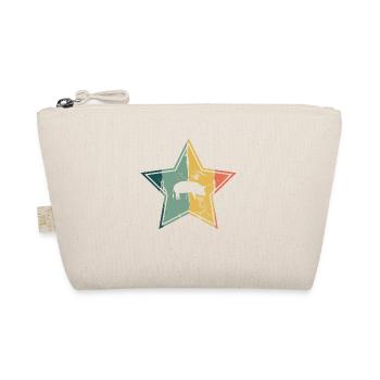 Pig Animal Retro Pet Farm Gift idea - Organic Pouch - nature - Front