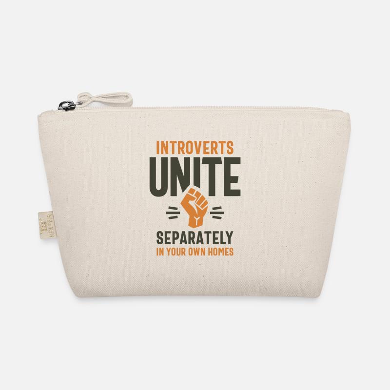 Introverts Unite Separately Funny Quote Organic Pouch