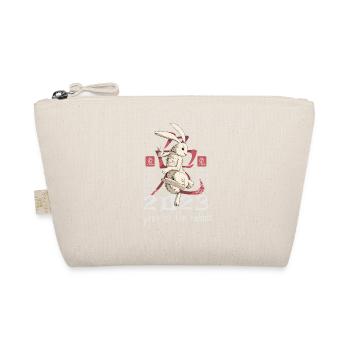 Personnage de lapin chinois Nouvel An 2023 - Trousse biologique - nature - Devant