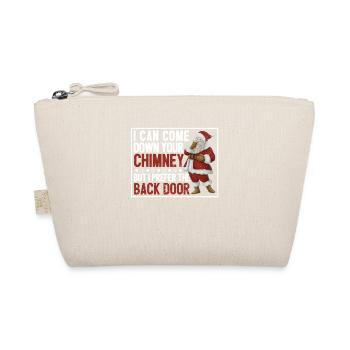 Dirty Santa Claus Jokes Xmas PJ I can go through - Organic Pouch - nature - Front