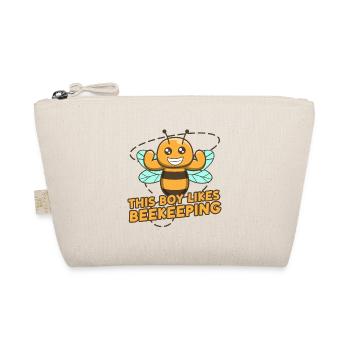 Boy Likes Beekeeping Cute Bee Nature Honey - Organic Pouch - nature - Front