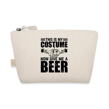 Halloween Pumpkin - This Is My Costume Now Give Me - Organic Pouch - nature - Front