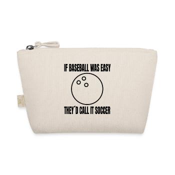 Baseball Baseballspiel Geschenk Baseballliebhaber - Bio-Täschchen - Natur - Vorne