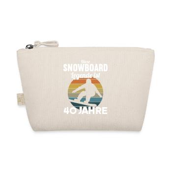 Diese Snowboard Legende ist 40 Jahre 40 Geburtstag - Bio-Täschchen - Natur - Vorne