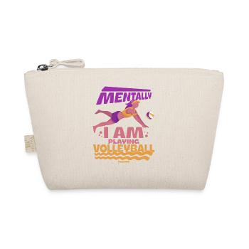 Volleyball Beachvolleyball Geschenk Strand - Bio-Täschchen - Natur - Vorne