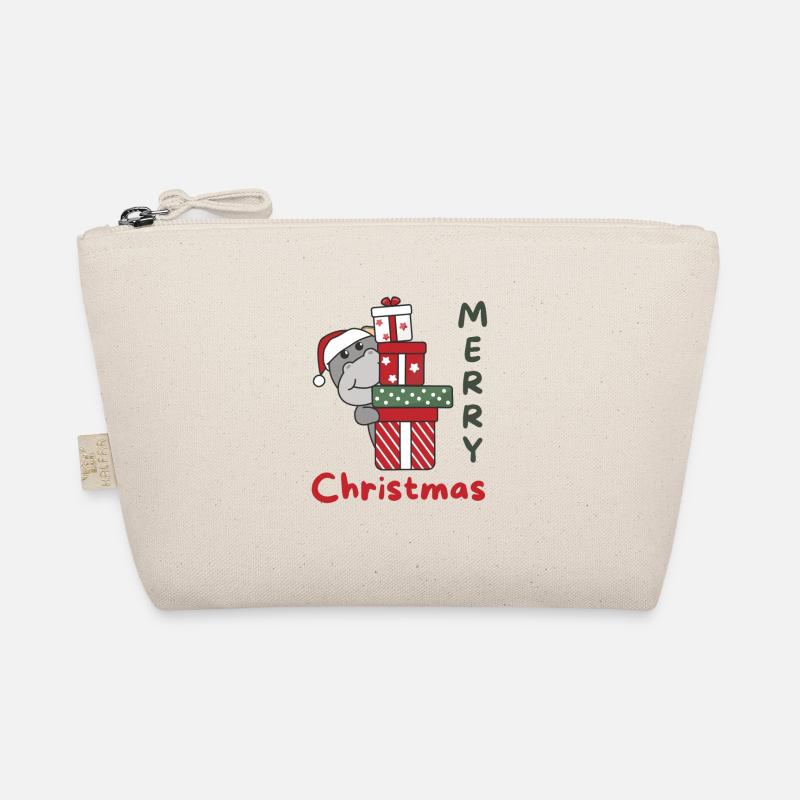 Hippo Cadeau de Noël Animaux d’hiver Hippos Trousse biologique