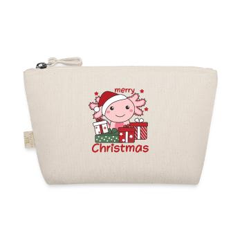 Axolotl Christmas Gift Winter Animals Axolotl - Organic Pouch - nature - Front