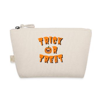 TRICK OR TREAT pumpkin dog T-Shirt - Organic Pouch - nature - Front