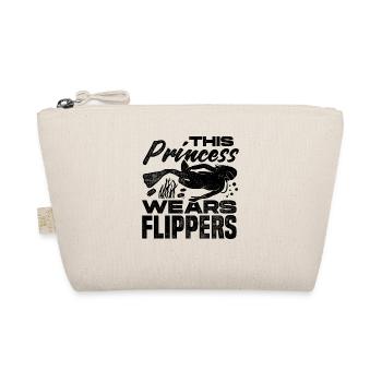 This Prince Wears Flippers Diver Scuba Diver Divin - Bio-Täschchen - Natur - Vorne