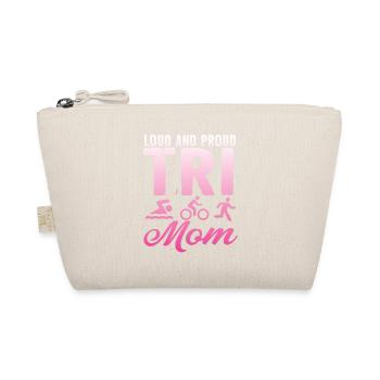 Laute Und Stolze Tri Mom Triathletin - Bio-Täschchen - Natur - Vorne