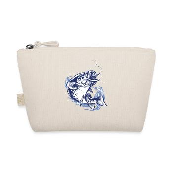 Angeln und Bier Fischen Angel Fischen Fisch - Bio-Täschchen - Natur - Vorne