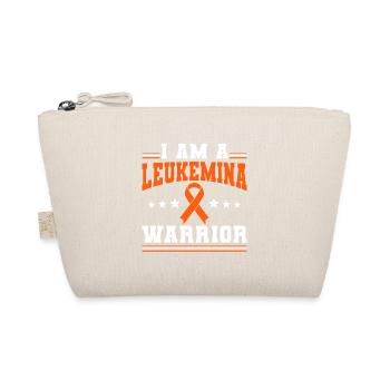 I Am A Leukemia Warrior Orange Ribbon - Bio-Täschchen - Natur - Vorne