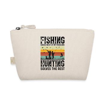 Fishing Hunting Fish Hook Hunter Rod Bait Bite - Organic Pouch - nature - Front