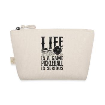 Pickleball Life Is A Game - Bio-Täschchen - Natur - Vorne