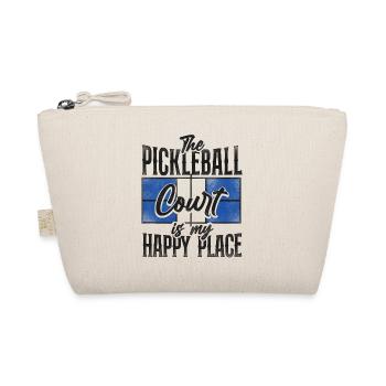 Pickleball The Pickleball Court Is - Organic Pouch - nature - Front