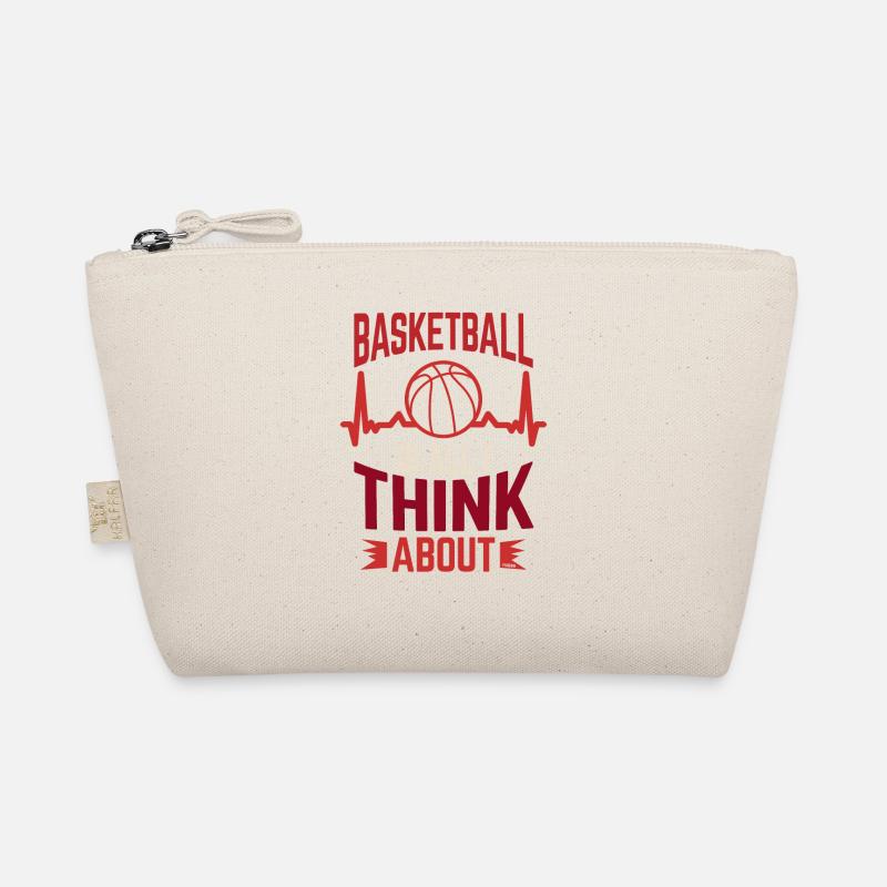 Basketball Cardiogram Heartbeat Gift Organic Pouch