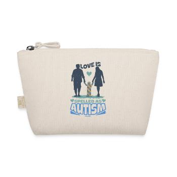 Love is spelled like autism - Organic Pouch - nature - Front