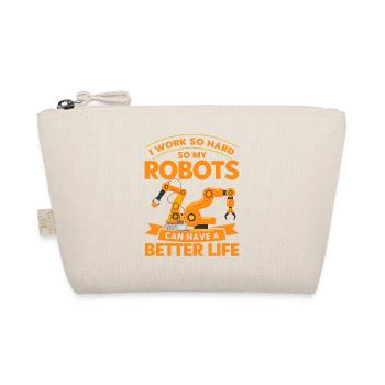 Robotic Robot Robotics Engineer Gift - Organic Pouch - nature - Front
