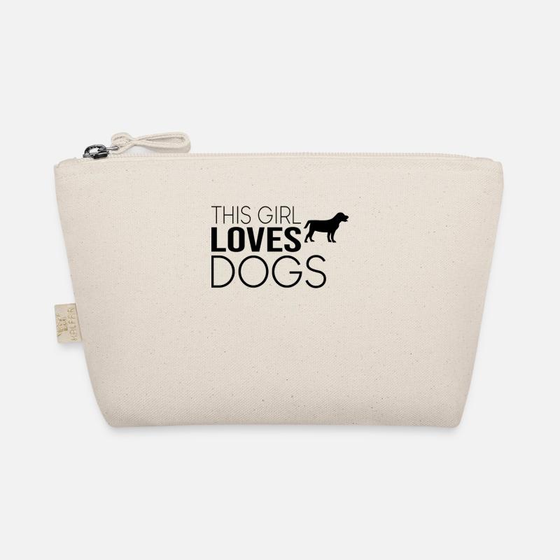 Mädchen Hund Spruch Bio-Täschchen