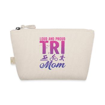 Laute Und Stolze Tri Mom Triathletin - Bio-Täschchen - Natur - Vorne
