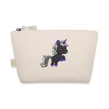 Goth Einhorn Zombie Gotisches Okkult Halloween - Bio-Täschchen - Natur - Vorne