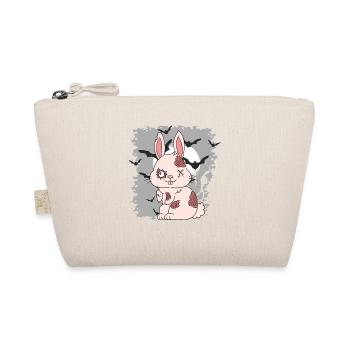 Halloween Zombie Animals Halloween Rabbit - Organic Pouch - nature - Front