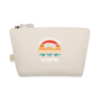 Juste une FILLE qui aime le parachutisme cool retro - Trousse biologique - nature - Devant