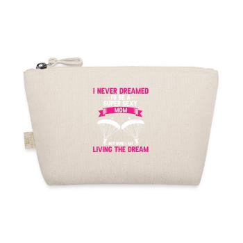 Never Dreamed I'd Be A Super Sexy MOM Skydiver - Bio-Täschchen - Natur - Vorne