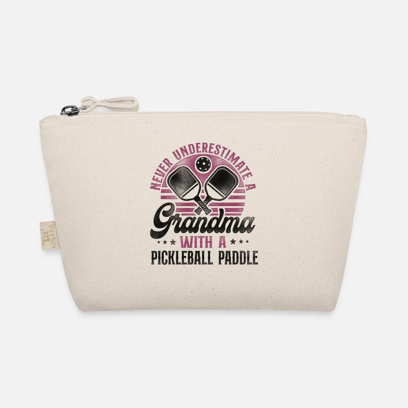 Pickleball Grandma Retro Never Bio-Täschchen