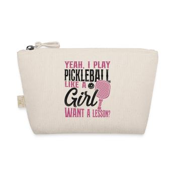 Pickleball Girl Ladies oui, je - Trousse biologique - nature - Devant