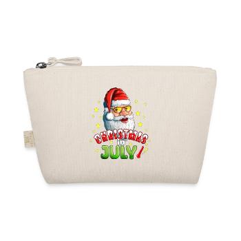 Sunglasses Christmas Santa Claus on holiday - Organic Pouch - nature - Front