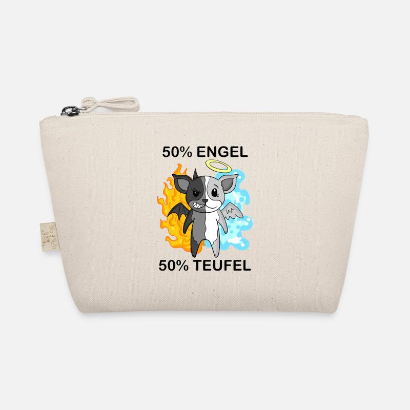 Hund Terrier - Engel und Teufel Bio-Täschchen