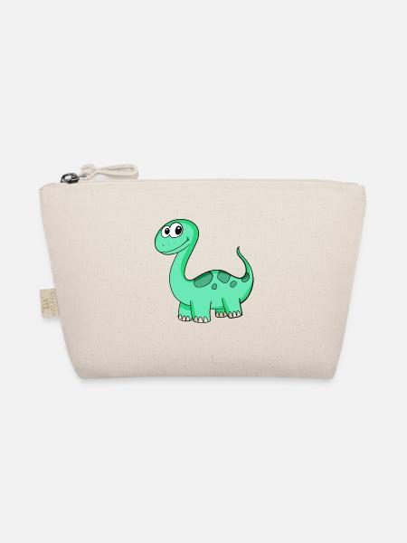 Dinosaurier Motiv - Bio-Täschchen - Natur