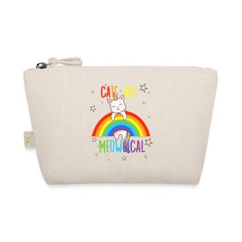 Cute Cats Unicorn Rainbow Cat Cat Owner - Organic Pouch - nature - Front