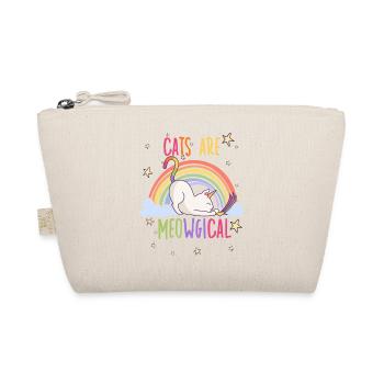 Katzen sind Meowgical Regenbogen Einhorn Katze - Bio-Täschchen - Natur - Vorne
