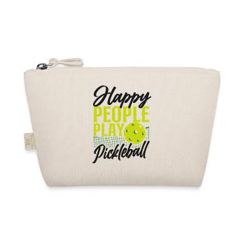 Pickleball Happy People Play - Organic Pouch - nature - Front